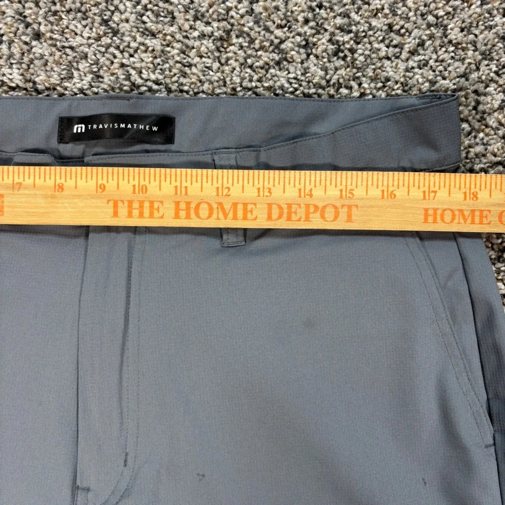 Travis Mathew Men's 34 Grey Active Tech Performance Jogger Pants Golf Casual